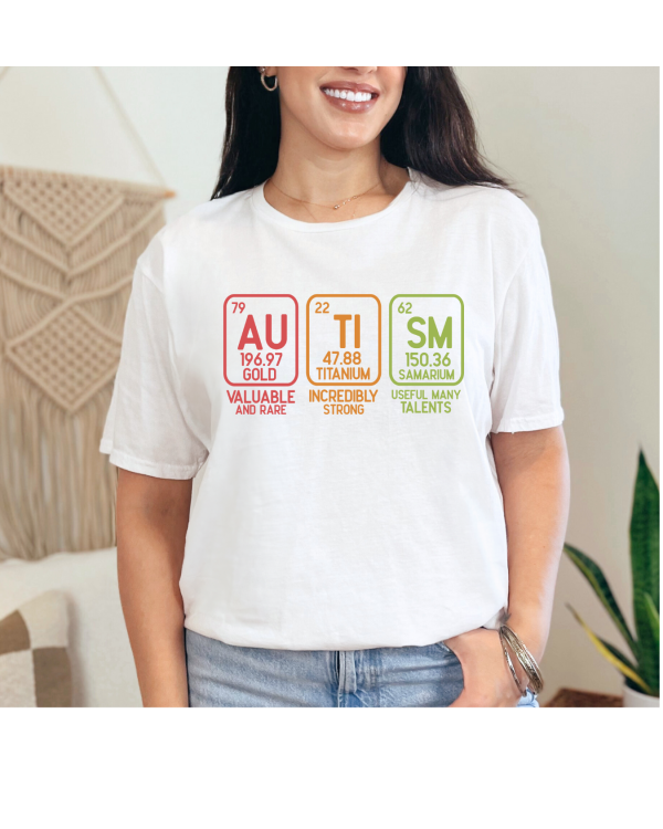 Autism Elements Shirt White
