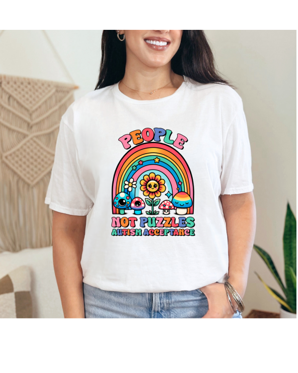 People not puzzles shirt white