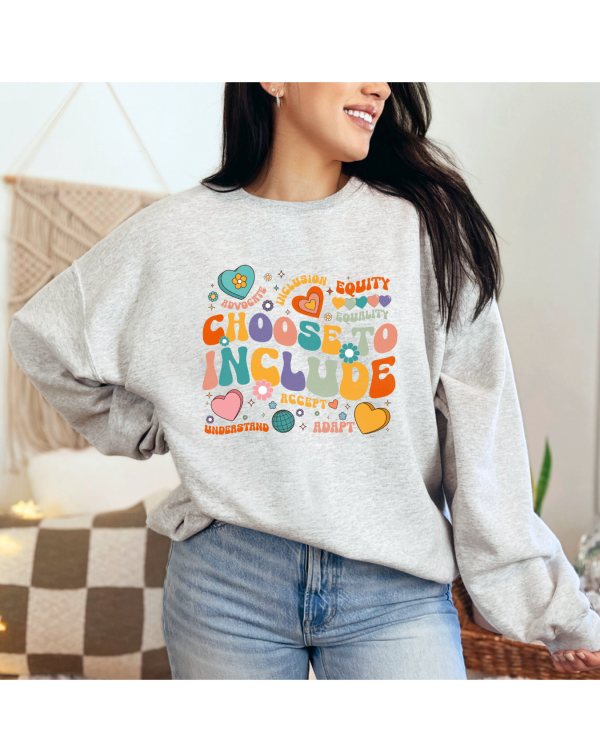 choose to include sweatshirt heather white