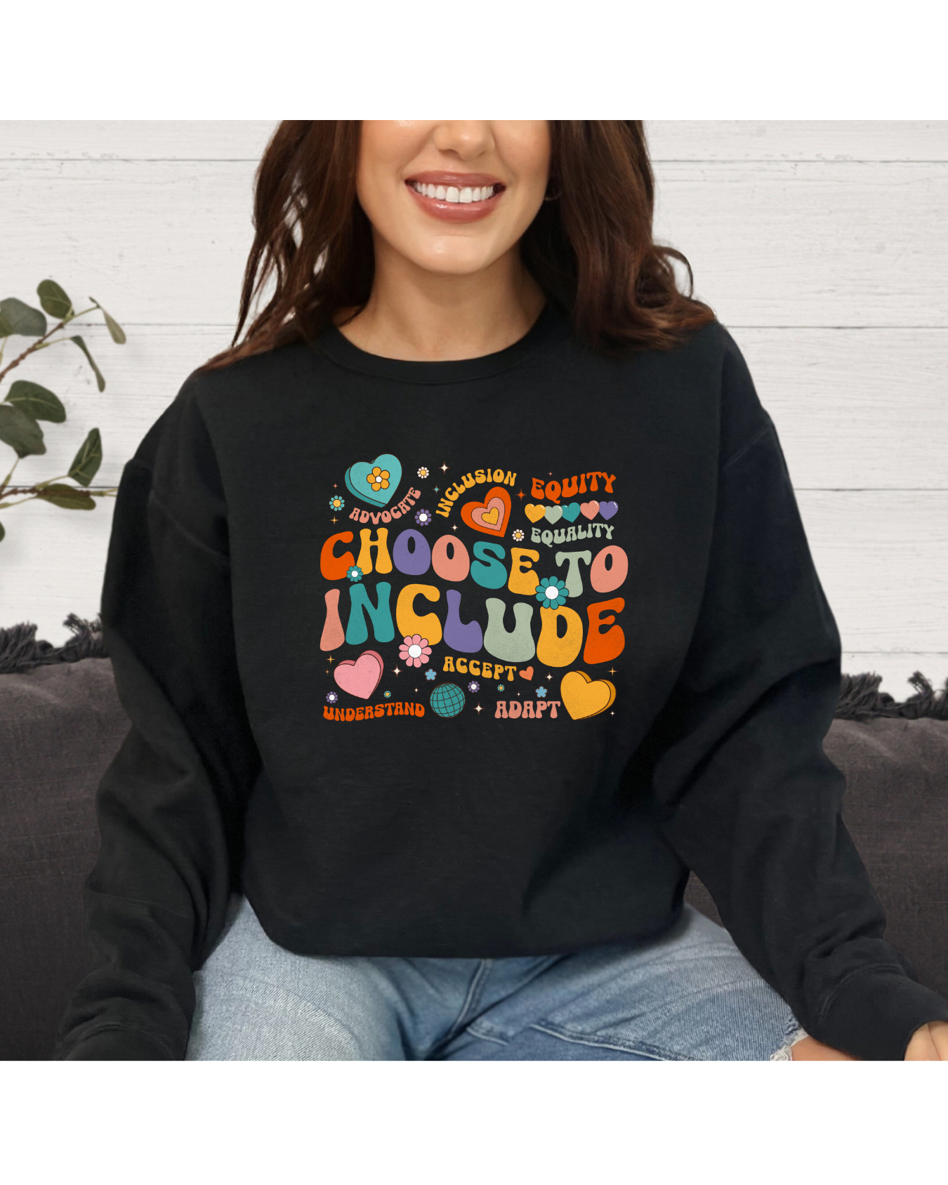 choose to include sweatshirt black