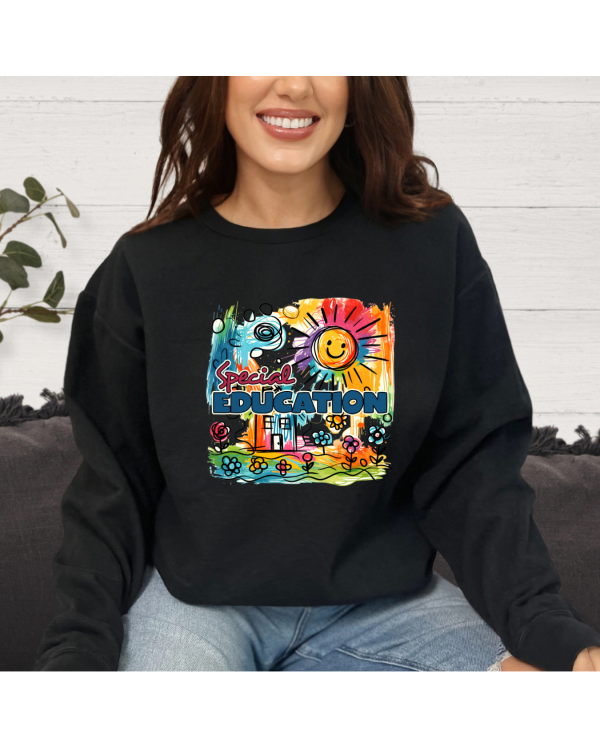 special education sweatshirt black