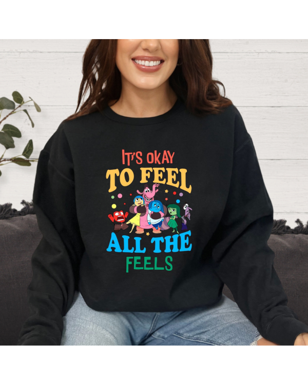 feel the feels sweatshirt black