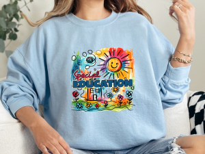 Colorful “Special Education” Advocate Sweatshirt