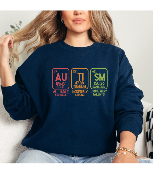 Autism Elements Sweatshirt Navy