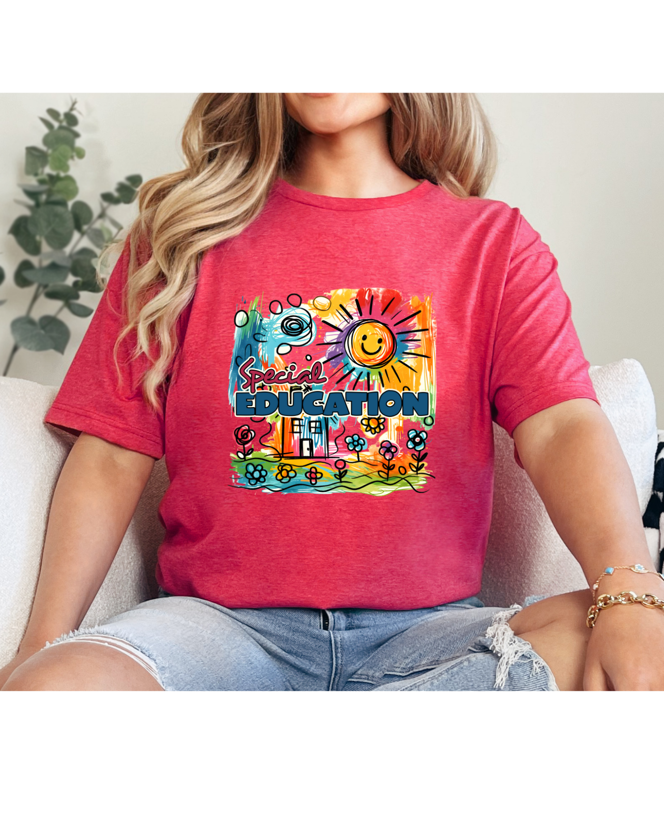 Special education shirt red