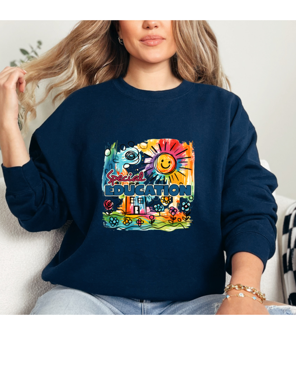 special education sweatshirt navy
