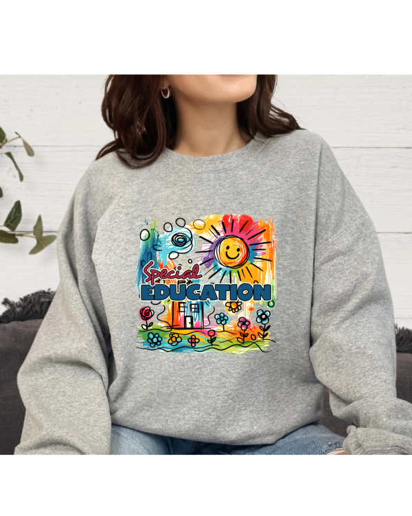 special education sweatshirt light grey