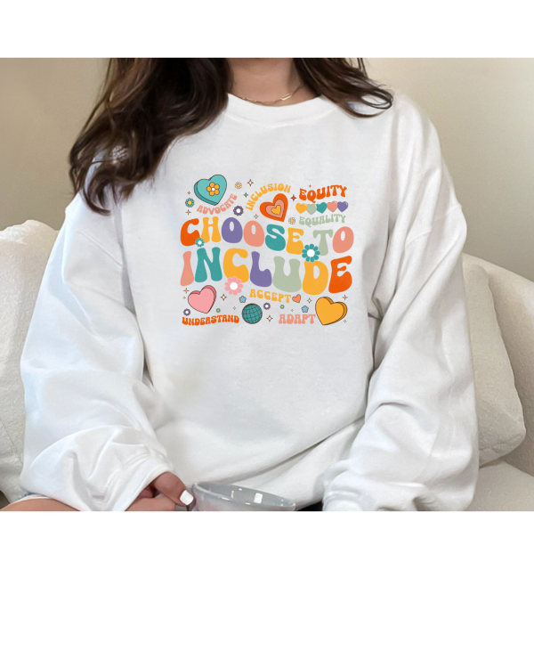 choose to include sweatshirt white