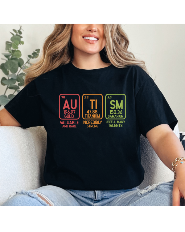 Autism Elements Shirt Black