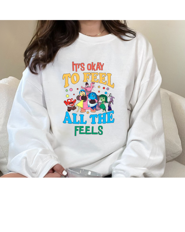 feel the feels sweatshirt white