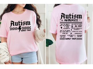 Autism World Tour T-Shirt – Rock ‘n’ Roll Inspired Autism Awareness Tee
