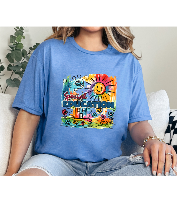 Special education shirt light blue