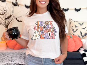 In My Spooky Teacher Era Halloween T‑Shirt – Sensory‑Friendly Autism Awareness Apparel