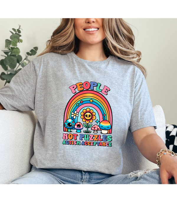 People not puzzles shirt light grey