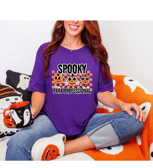 Spooky para pumpkins shirt purple