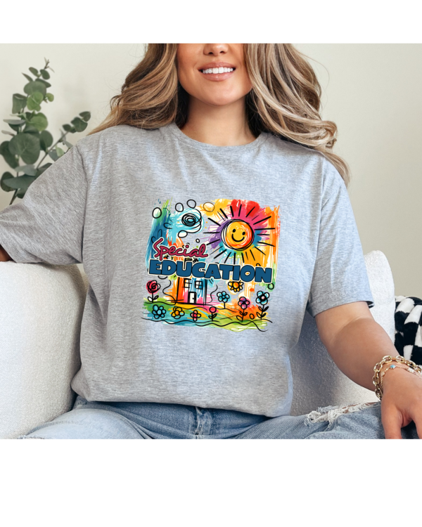 Special education shirt light grey