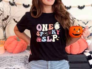 Festive Halloween Outfit for SLPs – “One Spooky SLP” Shirt Inspiration
